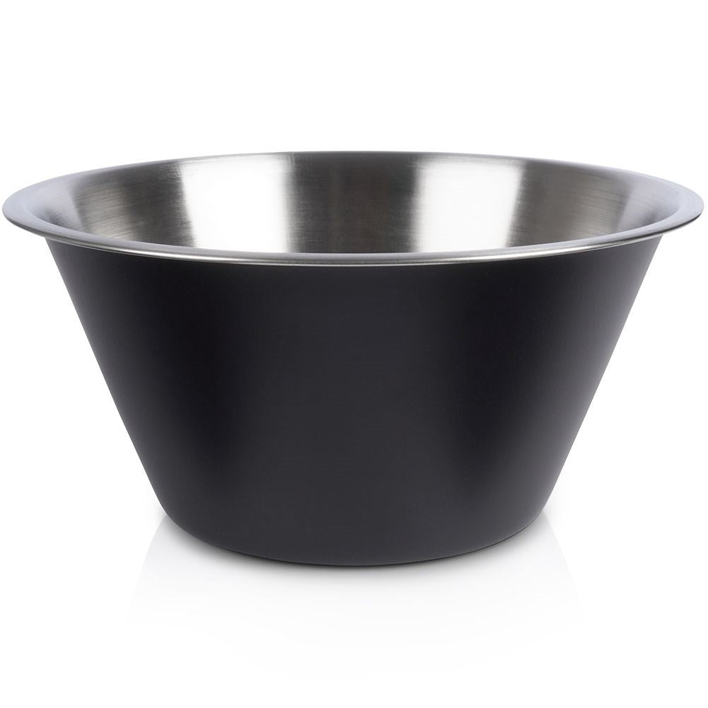 Stainless Steel Bowl with Matt Black Surface for the Kitchen