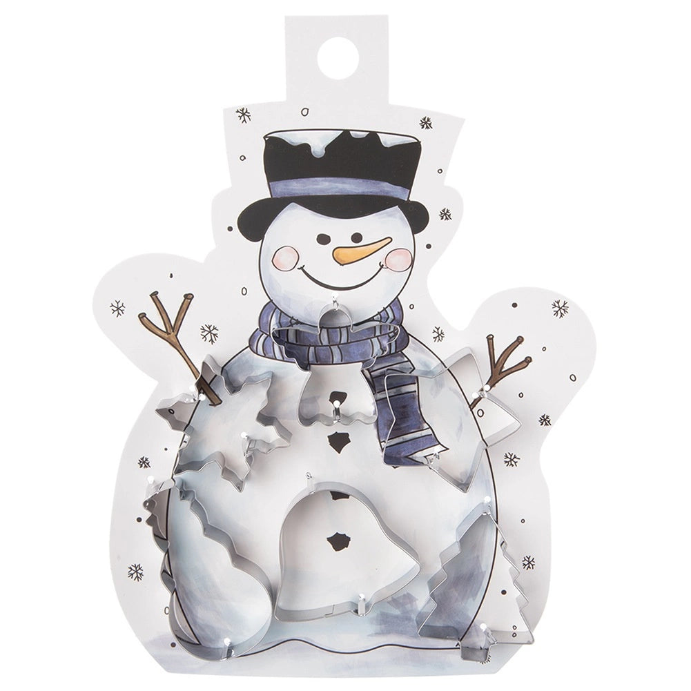 Stainless Steel Cookie Cutters Set, 6 Festive Shapes