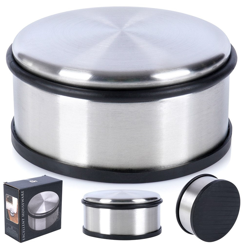 Stainless Steel Door Stop: Heavy Duty, Simple, Protective