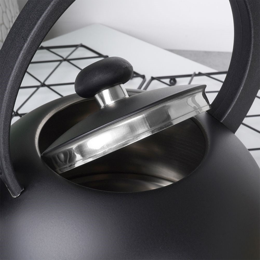 Stainless Steel Kettle with Folding Whistle