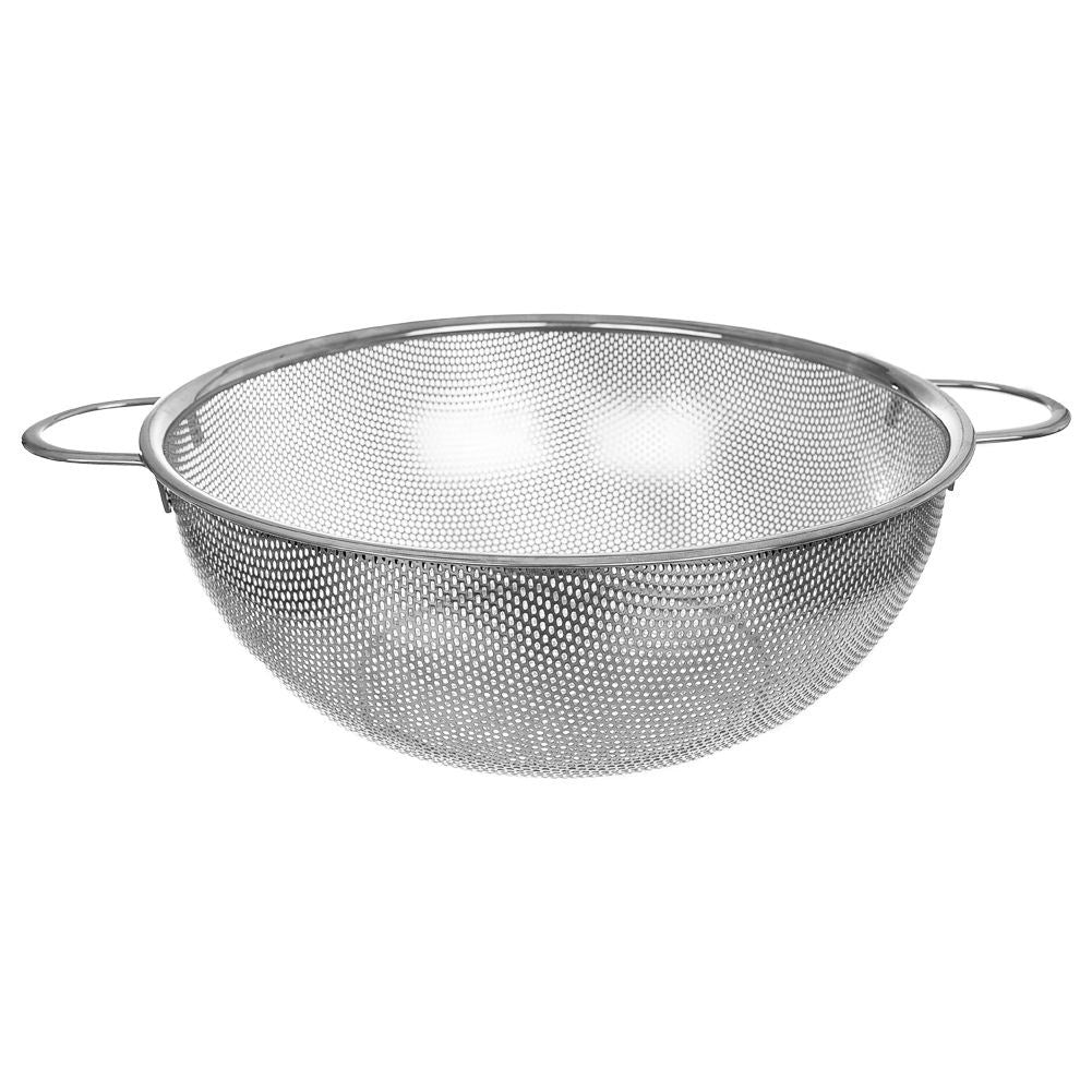 Stainless Steel Kitchen Colander with Handle - Perfect for Straining & Washing