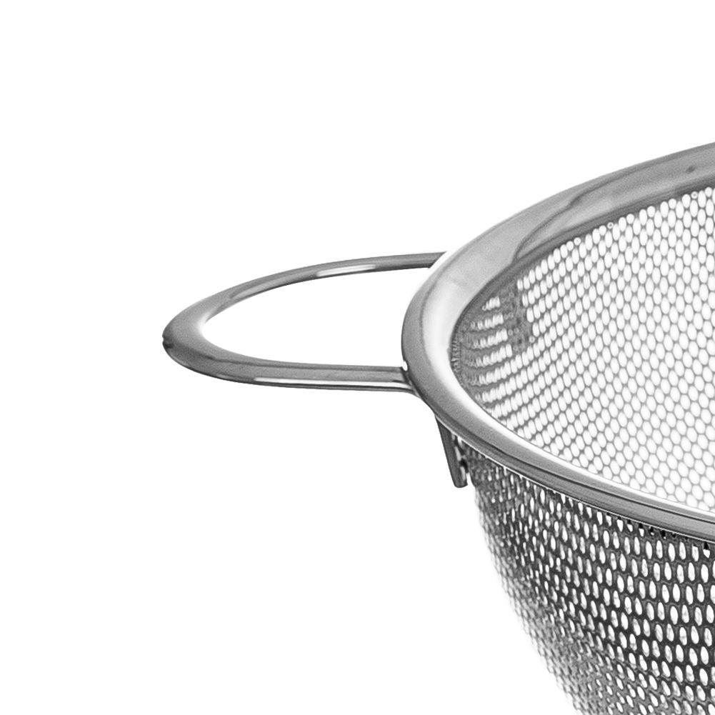 Stainless Steel Kitchen Colander with Handle - Perfect for Straining & Washing