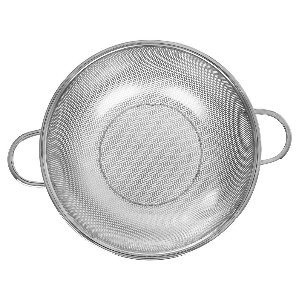 Stainless Steel Kitchen Colander with Handle - Perfect for Straining & Washing