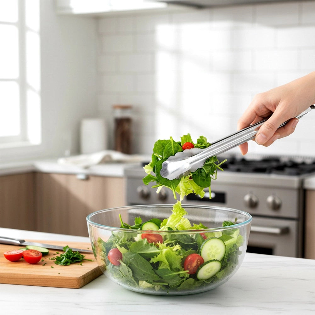 Stainless Steel Kitchen Tongs, 24 cm, Dishwasher Safe