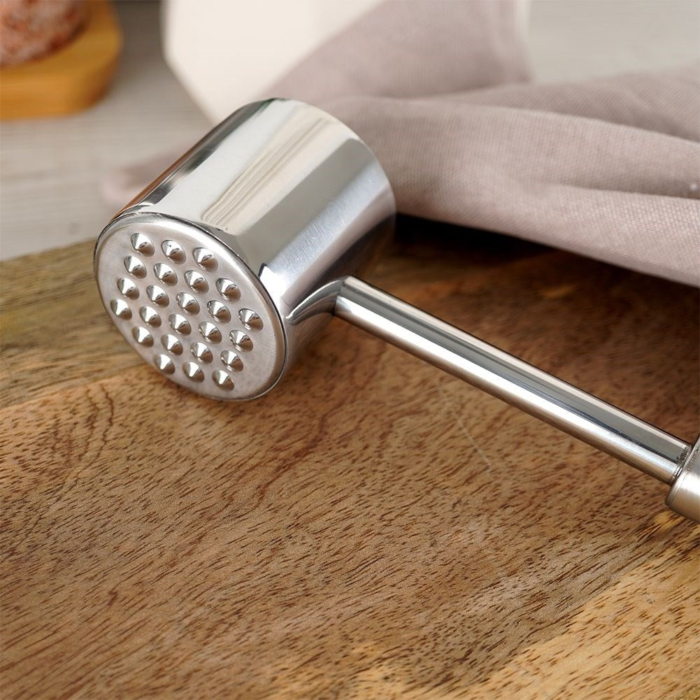 Stainless Steel Meat Pounder with Double Surface and Suspension