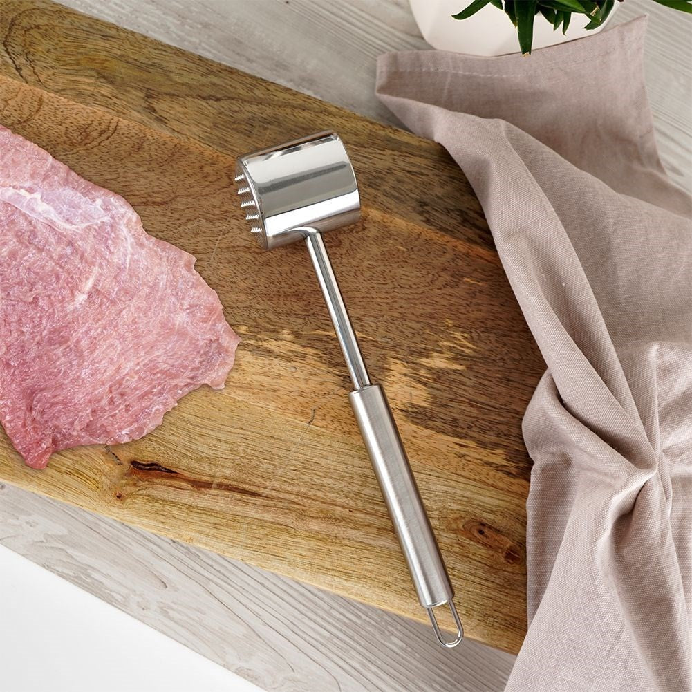 Stainless Steel Meat Pounder with Double Surface and Suspension