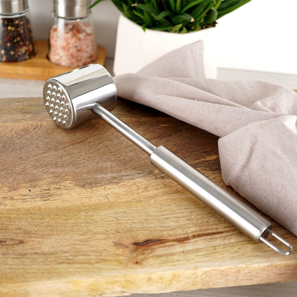 Stainless Steel Meat Pounder with Double Surface and Suspension