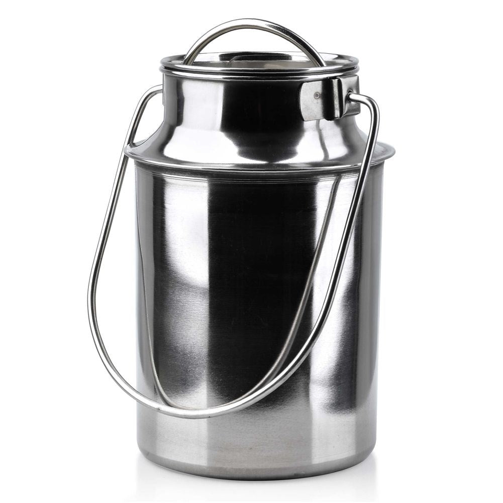 Stainless Steel Milk Jug with Lid and Handle