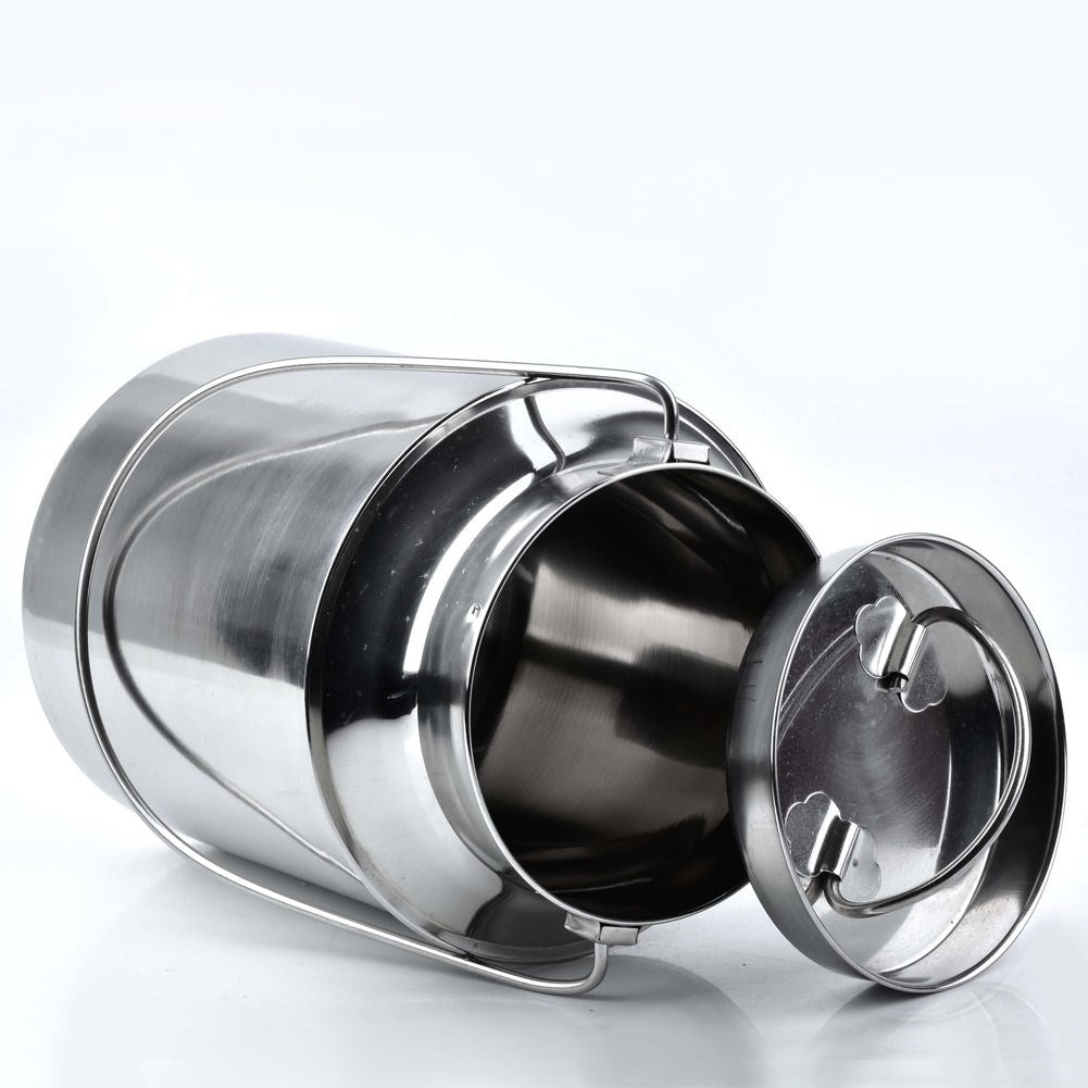 Stainless Steel Milk Jug with Lid and Handle