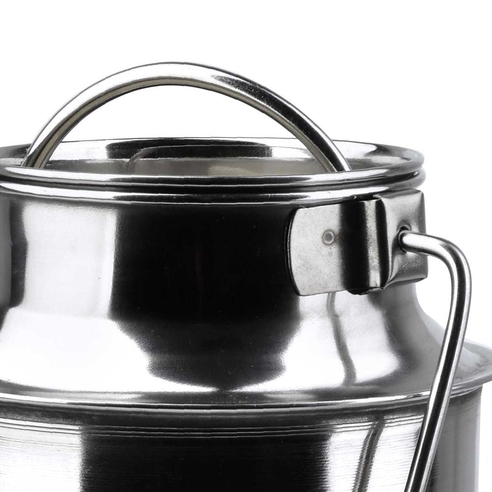Stainless Steel Milk Jug with Lid and Handle