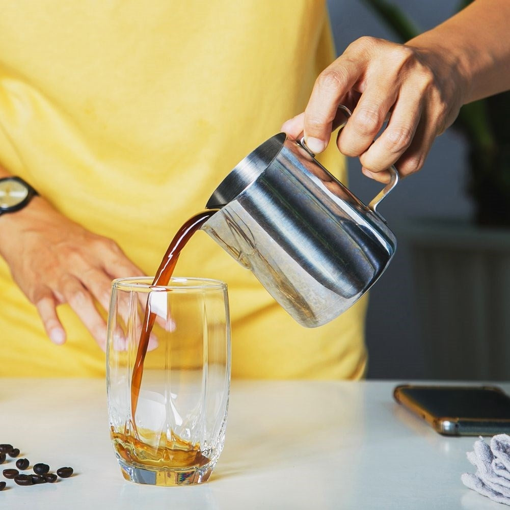 Stainless Steel Milk Jug with Measuring Scale