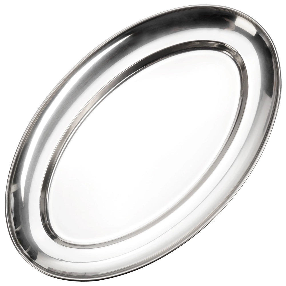 Stainless Steel Oval Serving Platter 32x20 cm