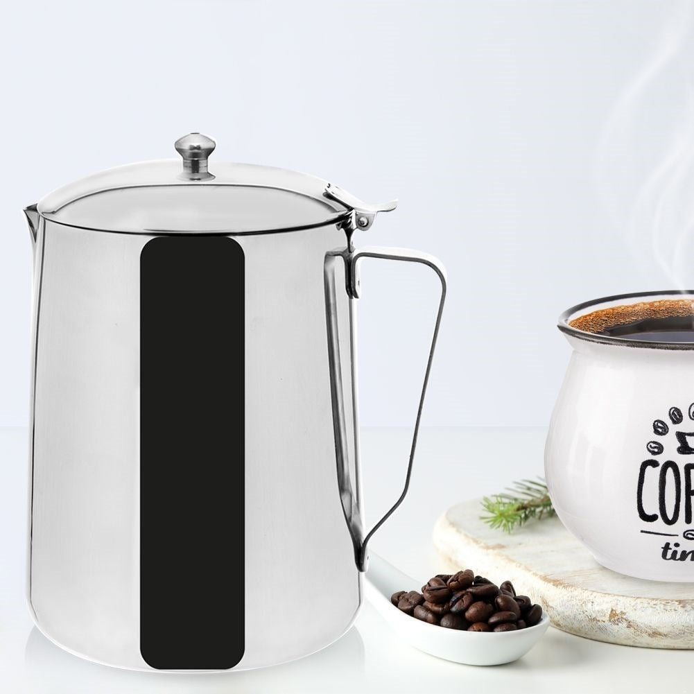 Stainless Steel Teapot with Lid - Serve Coffee or Tea