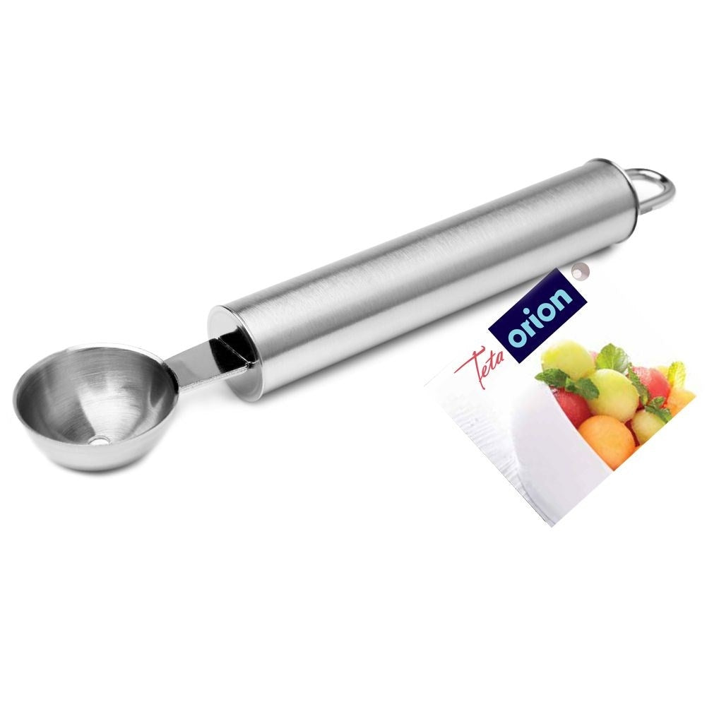 Stainless hollowing spoon for perfect melon pieces