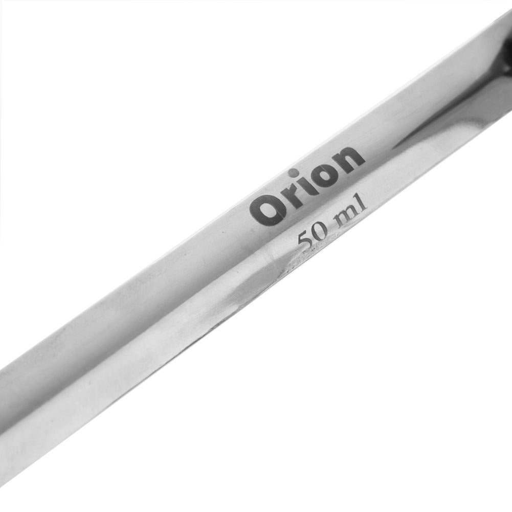 Stainless kitchen ladle with suspension, perfect for soups and sauces