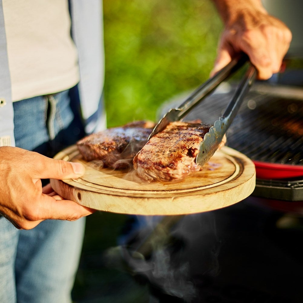 Stainless steel chopsticks for grilling and turning meat