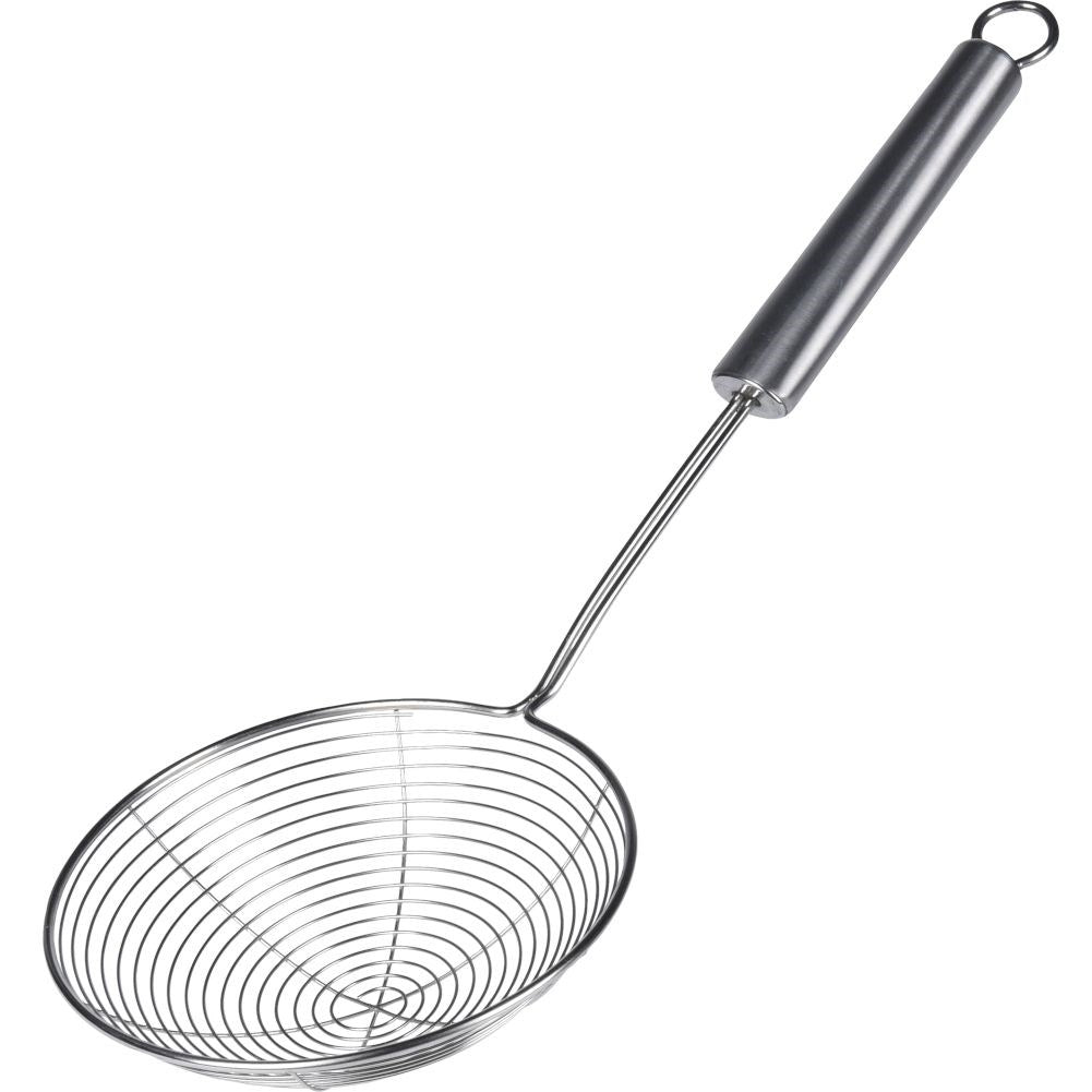 Stainless steel colander for fried food and dumplings