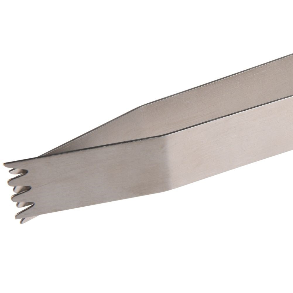 Stainless steel grill tool set: Spatula, fork and tongs