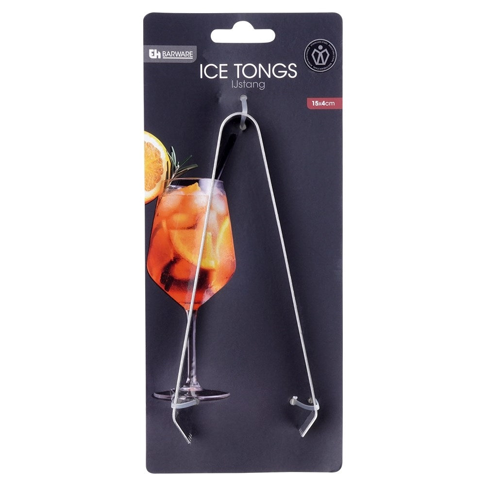 Stainless steel ice clamps for precise handling of ice cubes