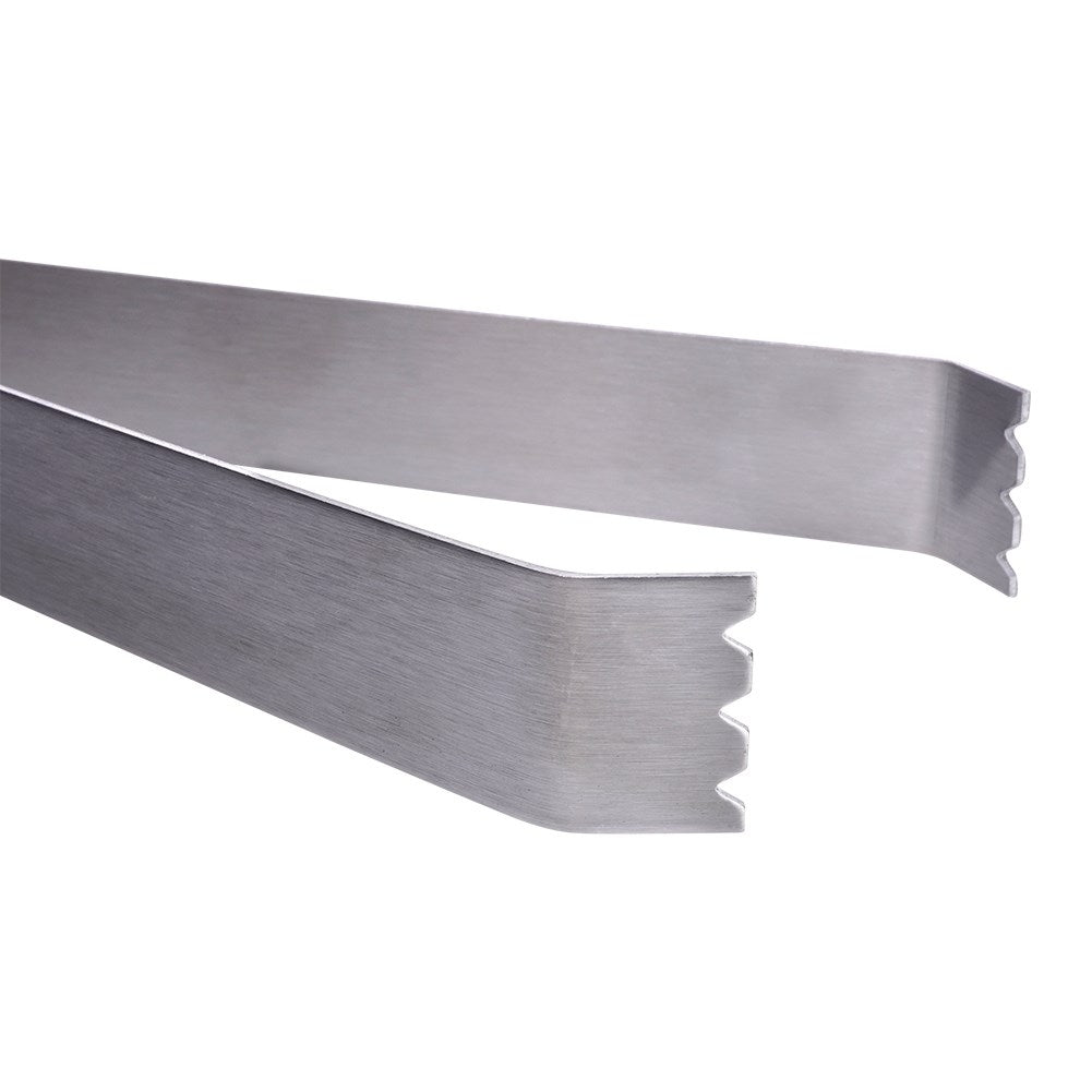 Stainless steel ice clamps for precise handling of ice cubes
