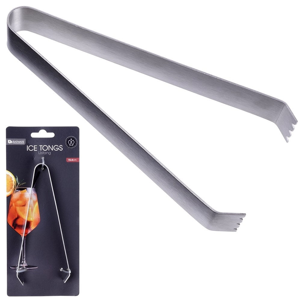 Stainless steel ice clamps for precise handling of ice cubes