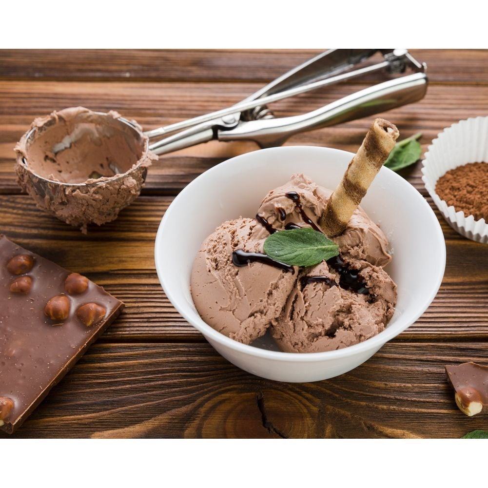 Stainless steel ice cream scoop for even scoops of ice cream, rice and potatoes