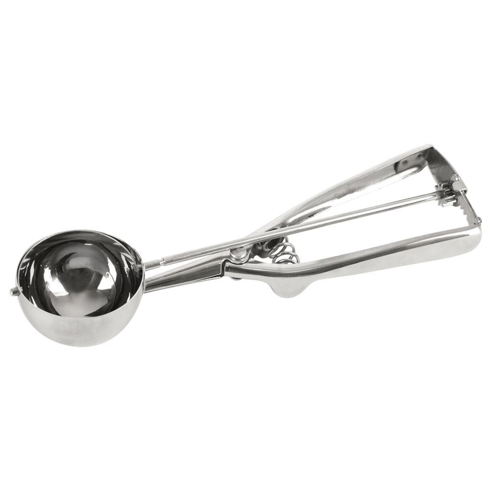 Stainless steel ice cream scoop for even scoops of ice cream, rice and potatoes