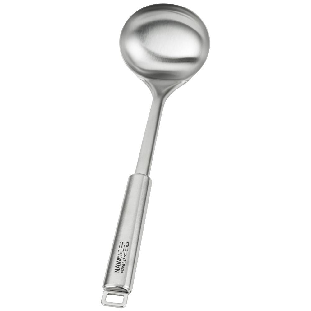 Stainless steel ladle with hanging option