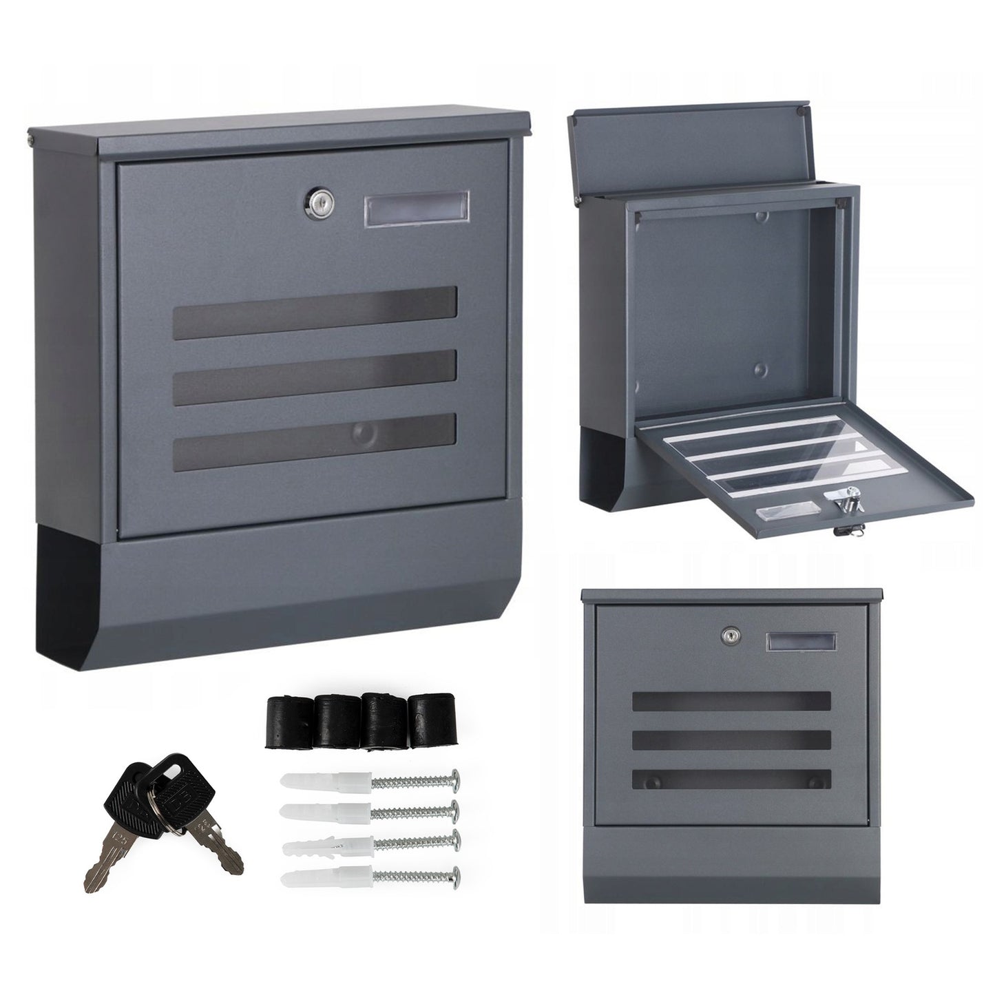 Stainless steel mailbox for newspaper letters