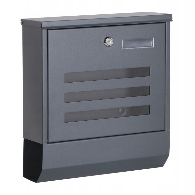 Stainless steel mailbox for newspaper letters