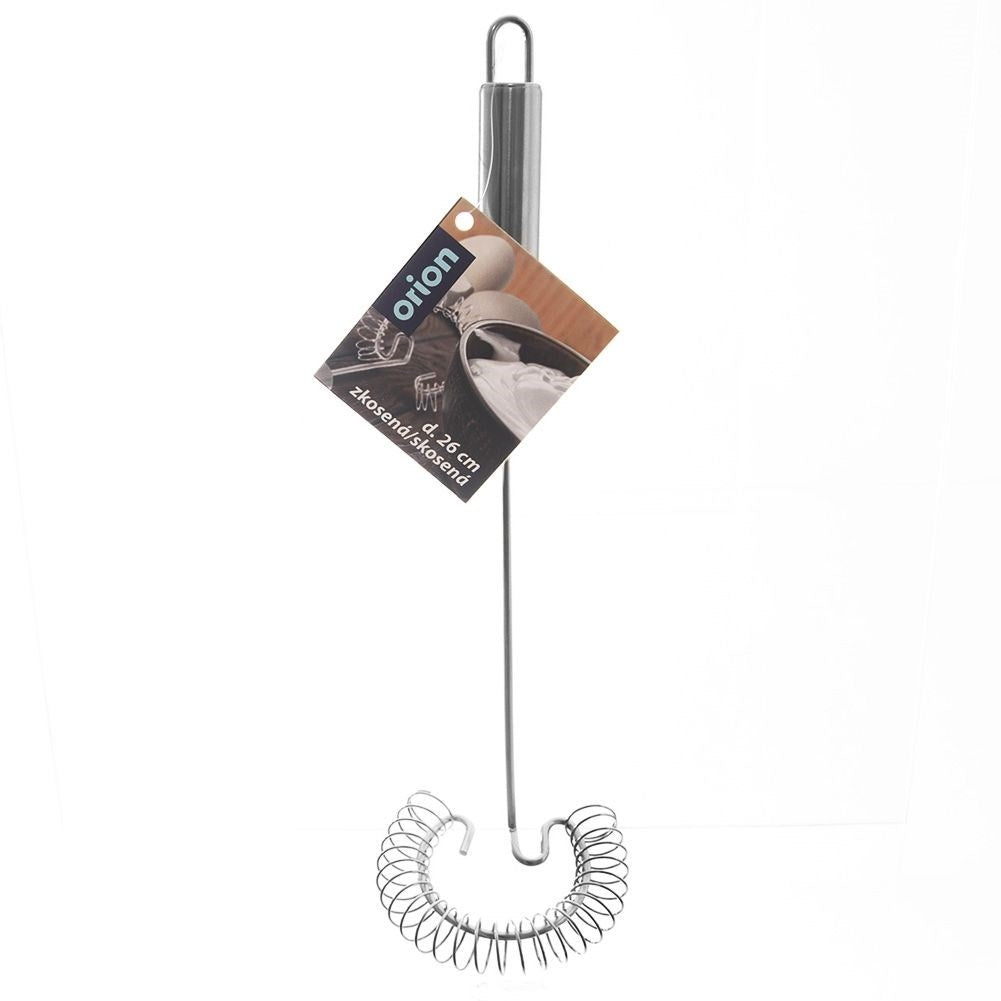 Stainless steel spiral whisk for efficient whisking, dishwasher safe