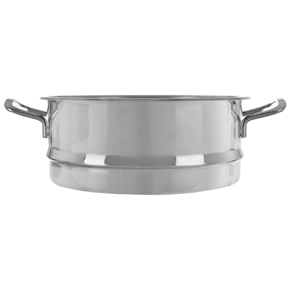 Stainless steel steaming insert for 24 cm pans