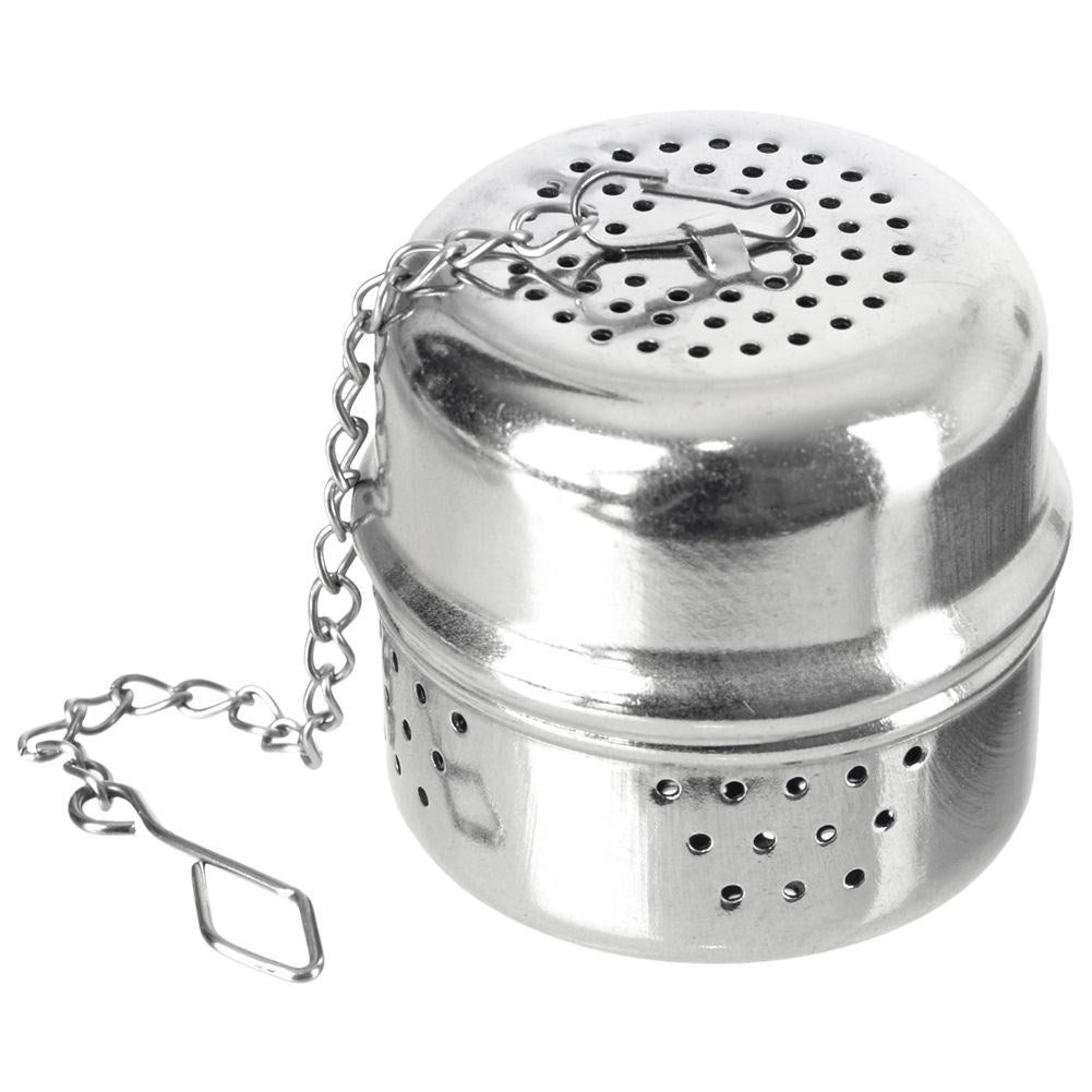 Stainless steel tea and herbal filter with practical hook