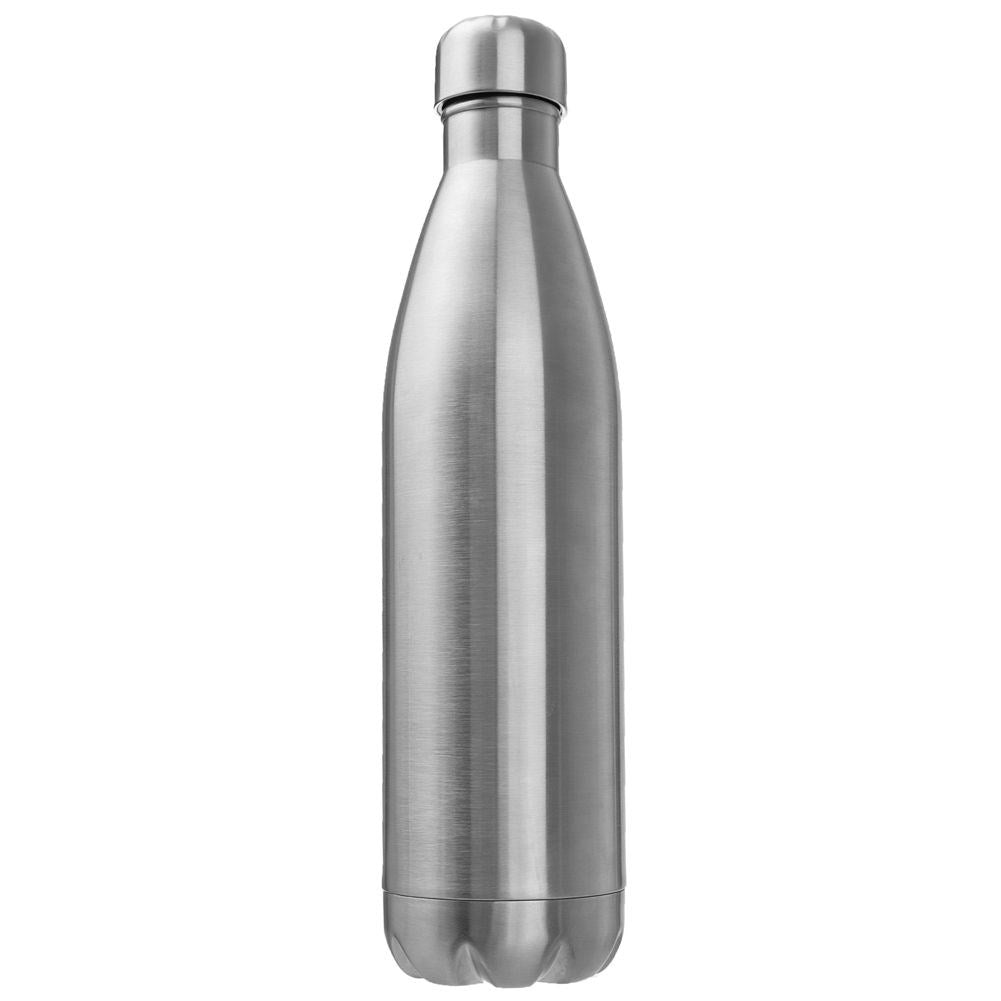 Stainless steel thermos with double vacuum wall and tight lid