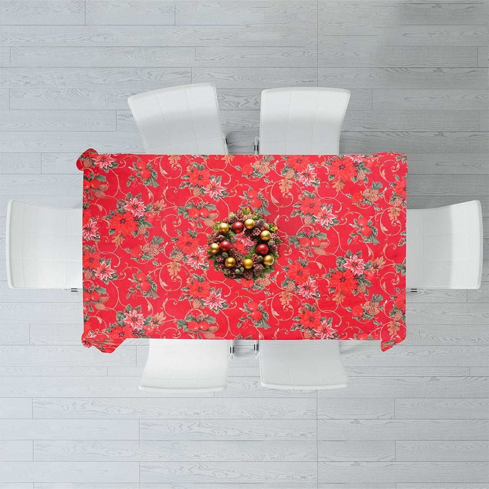 Stain-resistant Christmas tablecloth 180x130 cm