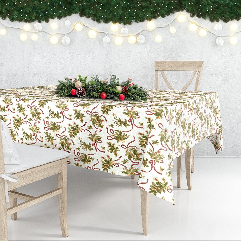 Stain-resistant Christmas tablecloth 180x130 cm