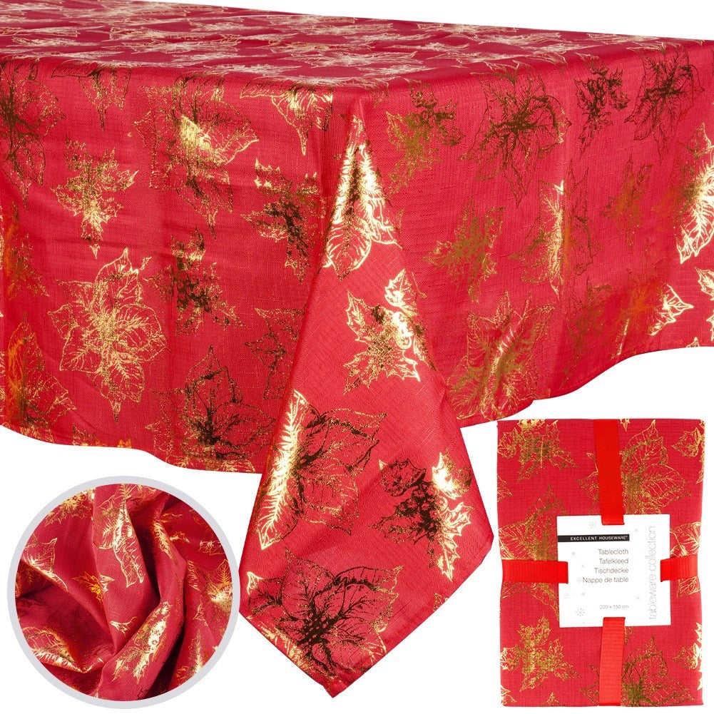 Stain-resistant Christmas tablecloth 220x150 cm