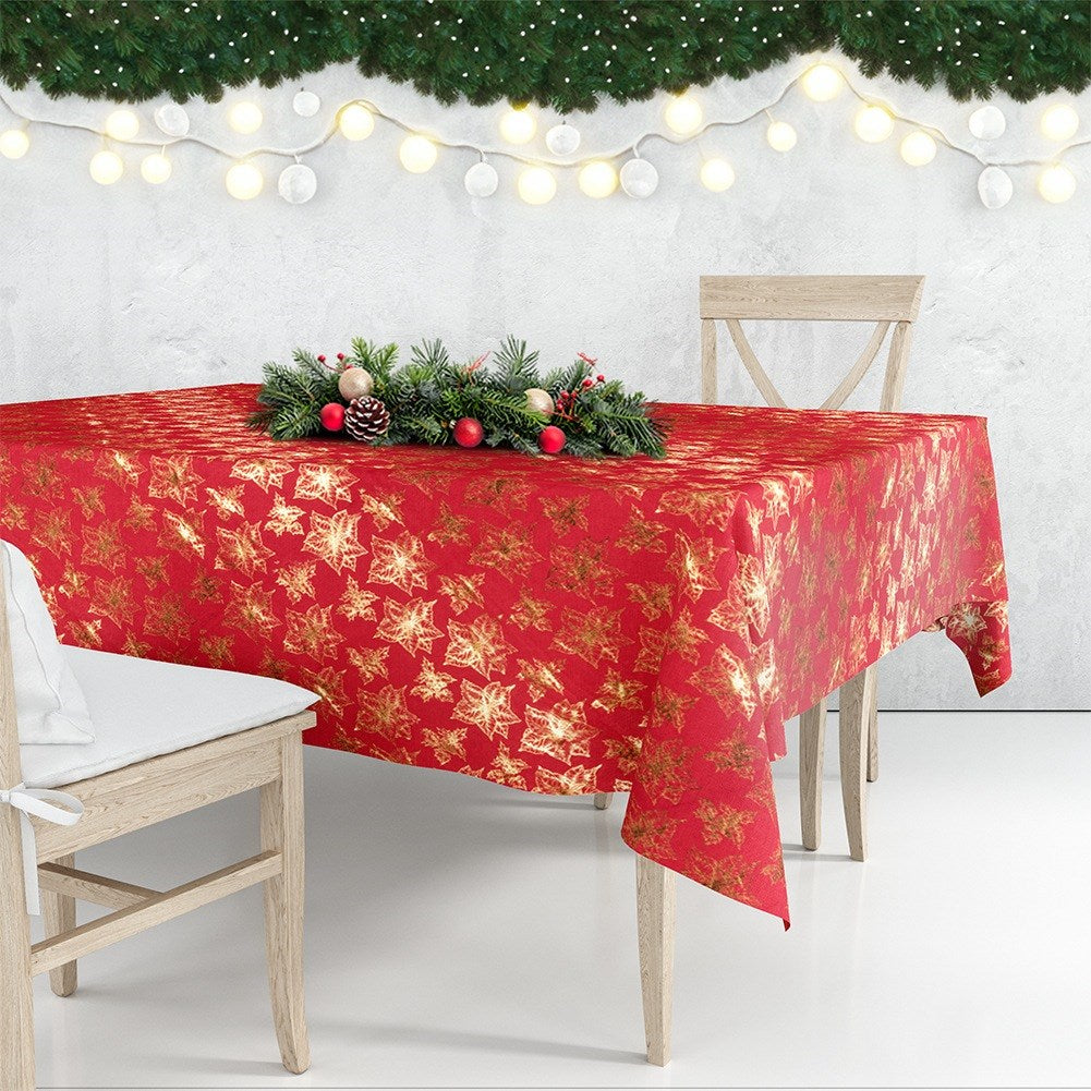 Stain-resistant Christmas tablecloth 220x150 cm