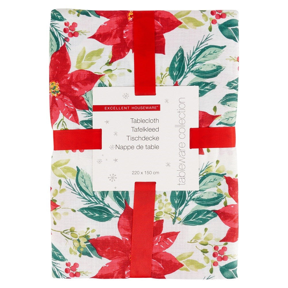 Stain-resistant Christmas tablecloth 220x150 cm