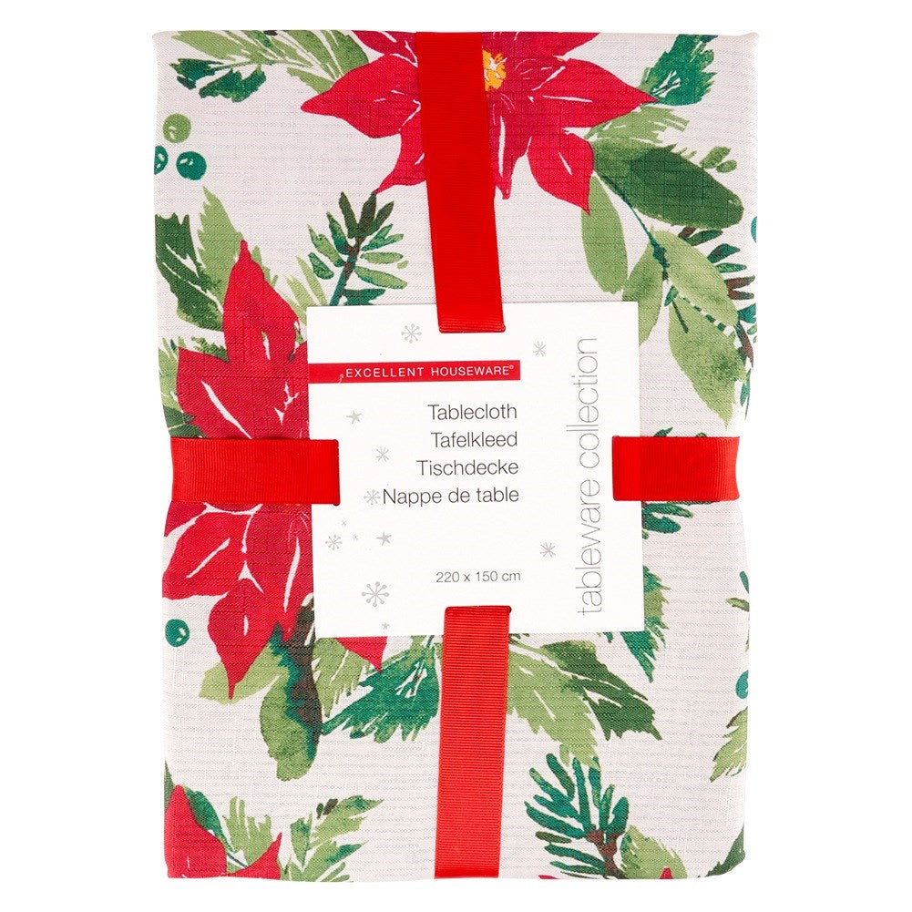 Stain-resistant Christmas tablecloth 220x150 cm