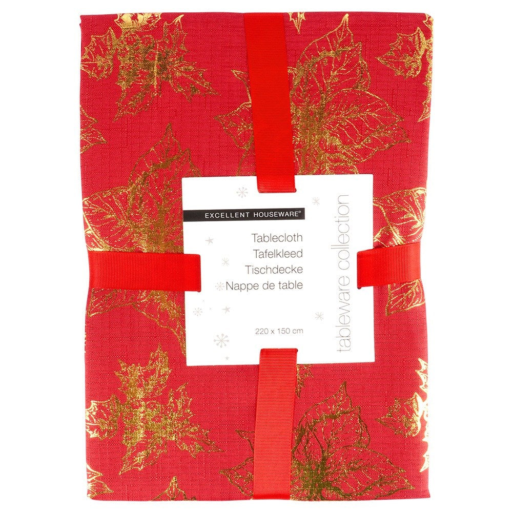 Stain-resistant Christmas tablecloth 220x150 cm