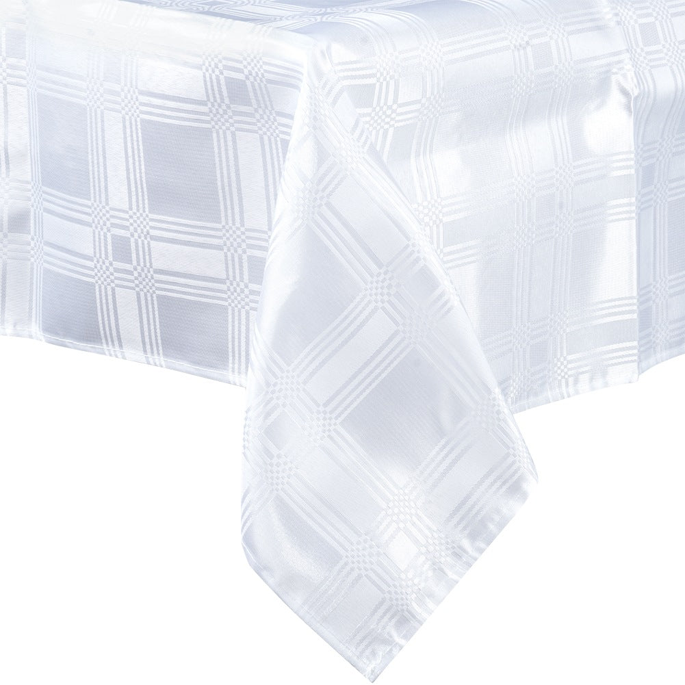 Stain-resistant tablecloth white 180x130 cm