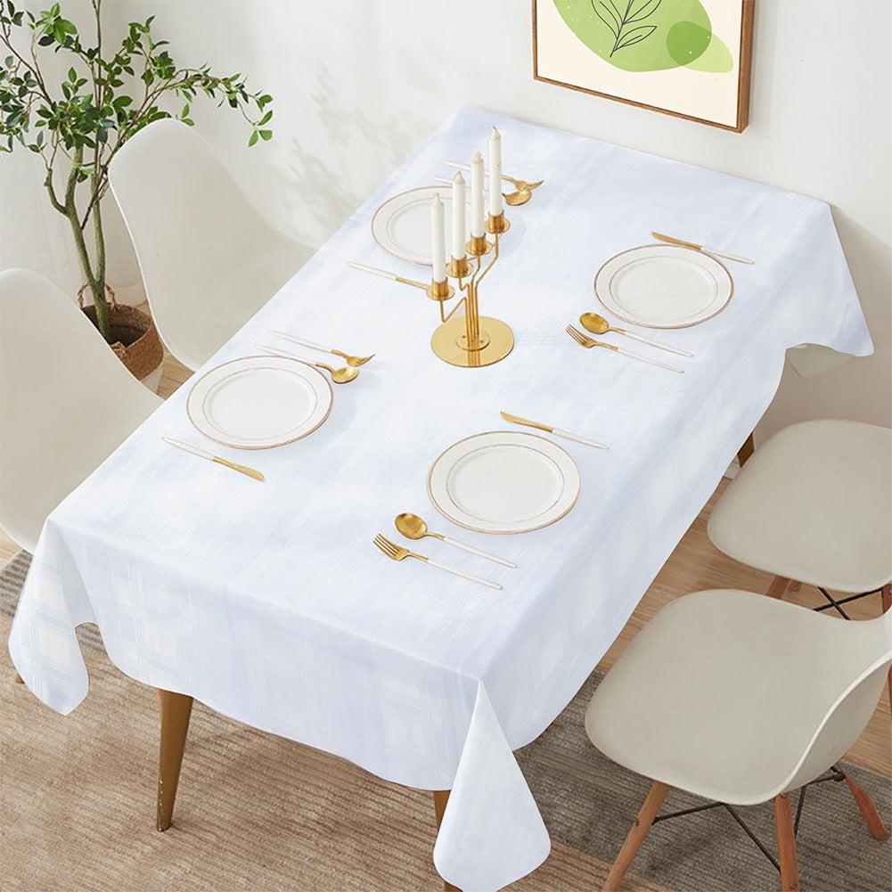 Stain-resistant tablecloth white 180x130 cm