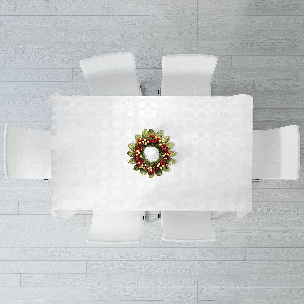 Stain-resistant tablecloth white 220x150 cm