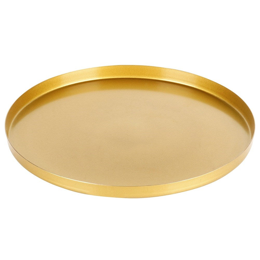 Stand for decorative candle compositions, metal, gold, 21.5 cm