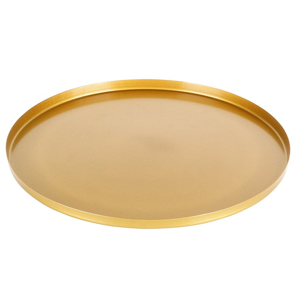 Stand for decorative candle compositions, metal, gold, 30 cm