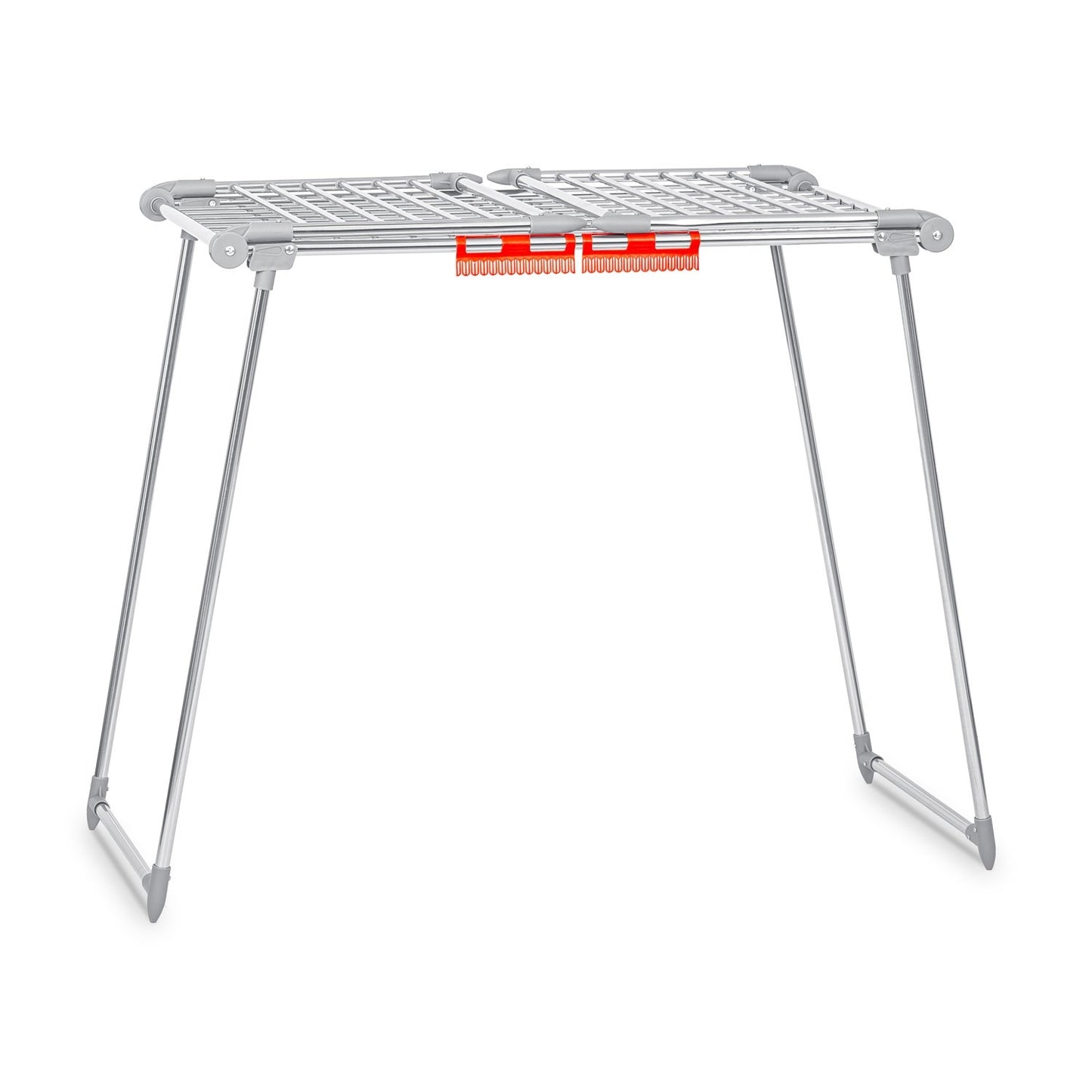 Standing and collapsible clothes dryer Debora in stainless steel, 19 meters
