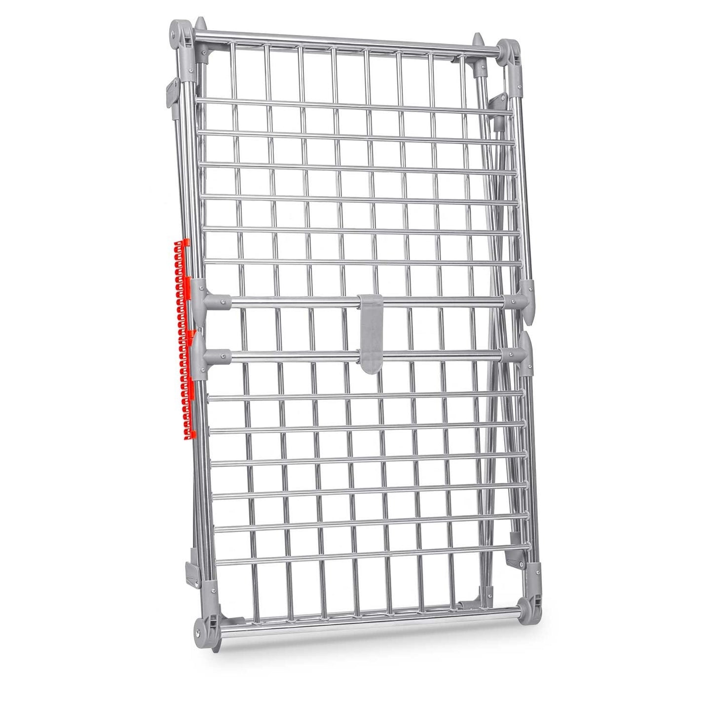 Standing and collapsible clothes dryer Debora in stainless steel, 19 meters