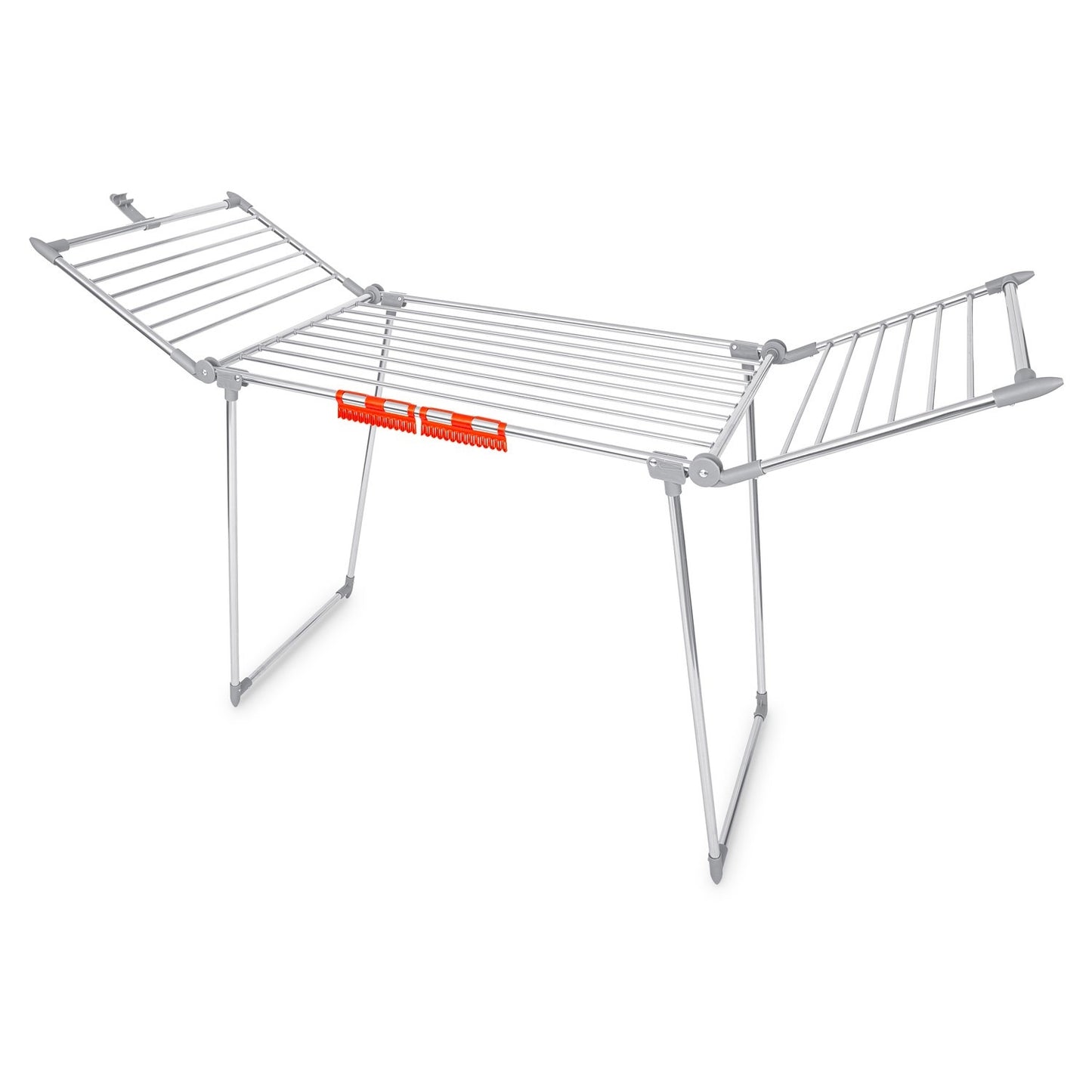 Standing and collapsible clothes dryer Debora in stainless steel, 19 meters