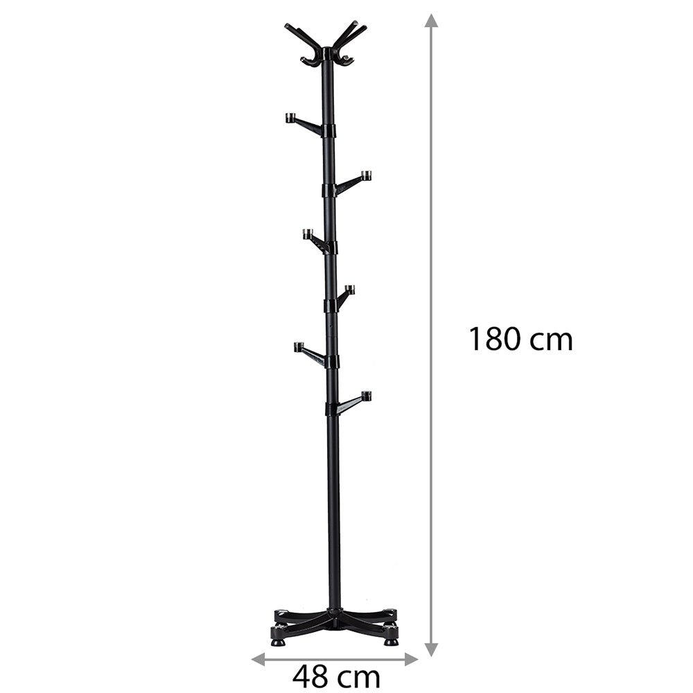 Standing clothes hanger, black